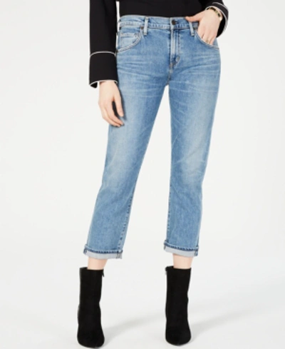 Shop Citizens Of Humanity Emerson Cuffed Slim Boyfriend Jeans In Encore