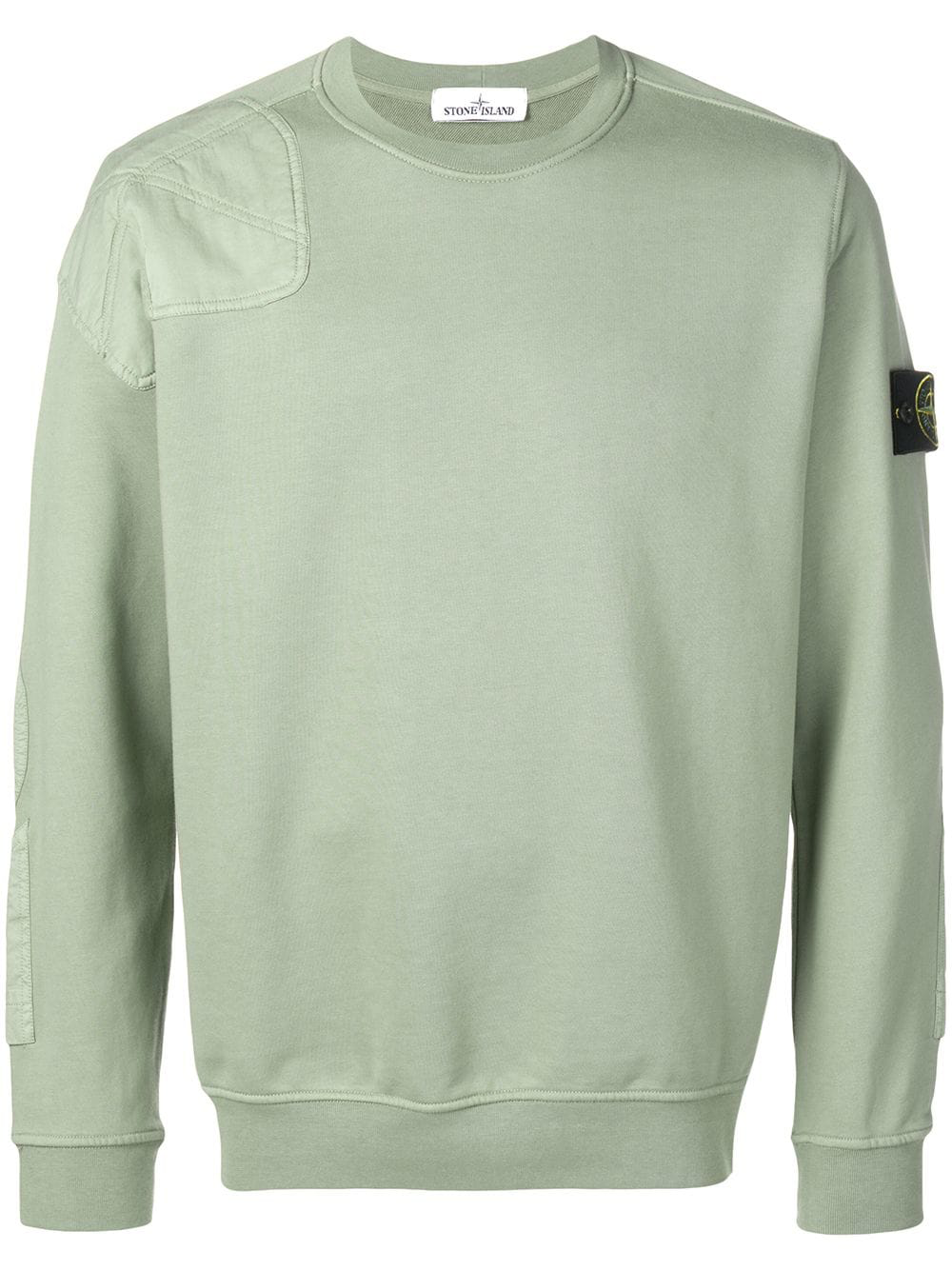 stone island patch sweatshirt