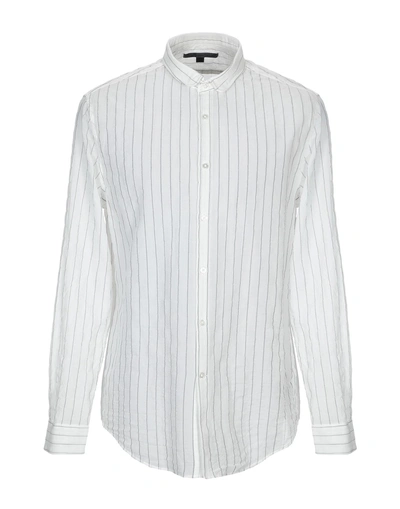 Shop John Varvatos Striped Shirt In White