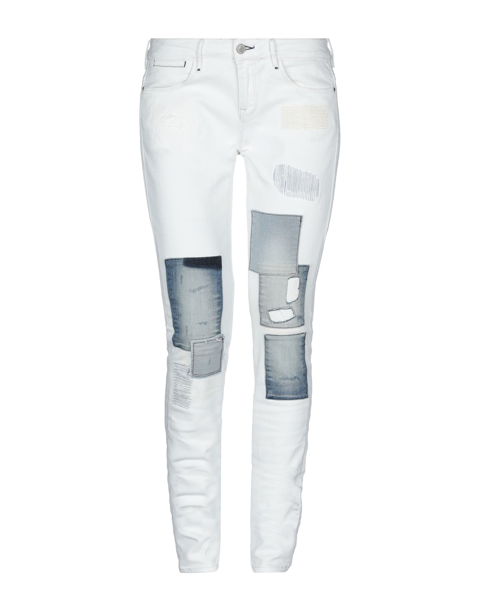 white guess pants