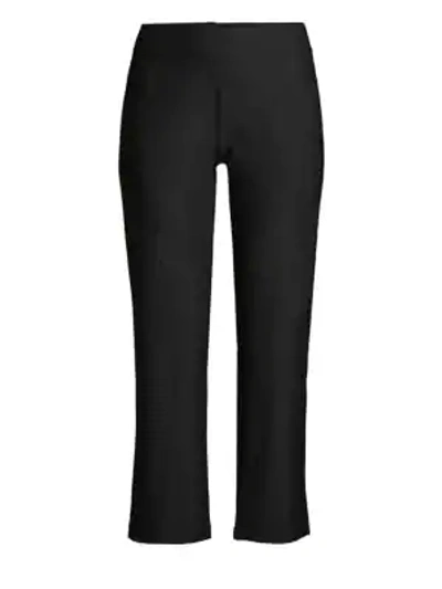 Shop Eileen Fisher Women's Flare Ankle Trousers In Black
