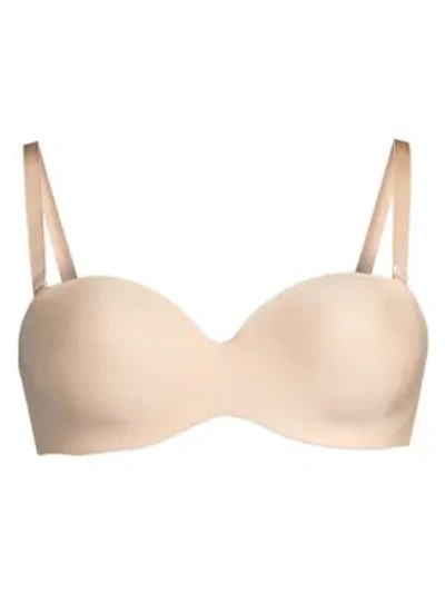 Shop Chantelle Absolute Invisible Smooth Push Up Bra In Nude Blush