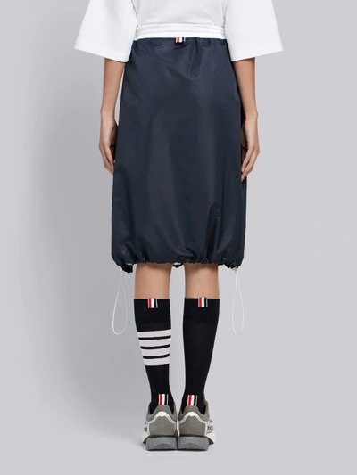 Shop Thom Browne Ripstop Skirt In Blue