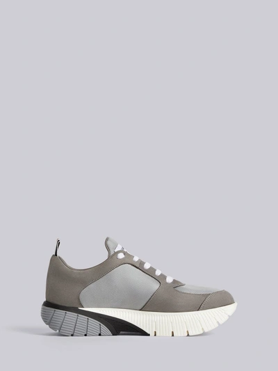 Shop Thom Browne Raised Tech Running Shoe In Grey