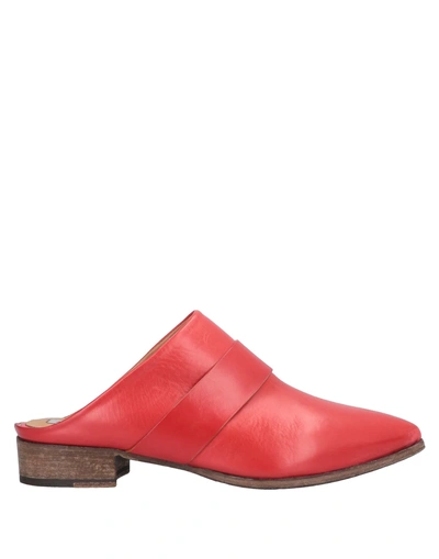 Alberto Fermani Mules And Clogs In Red