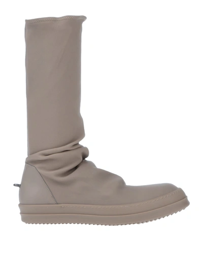 Shop Rick Owens Boots In Dove Grey