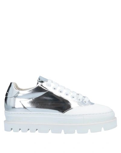 Shop Mm6 Maison Margiela Sneakers In Silver