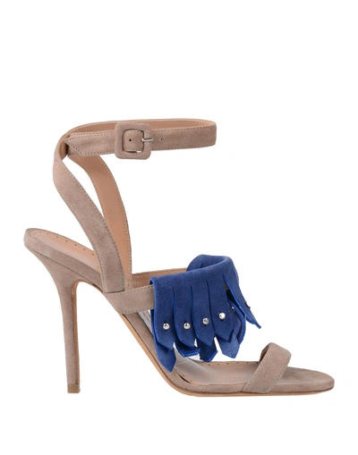 Shop Alexa Wagner Sandals In Dove Grey