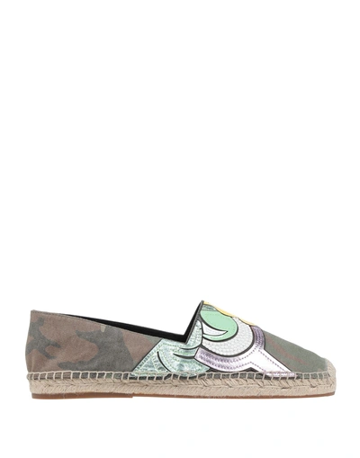 Shop Marc Jacobs Espadrilles In Military Green