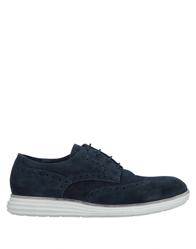 Shop Hundred 100 Laced Shoes In Dark Blue
