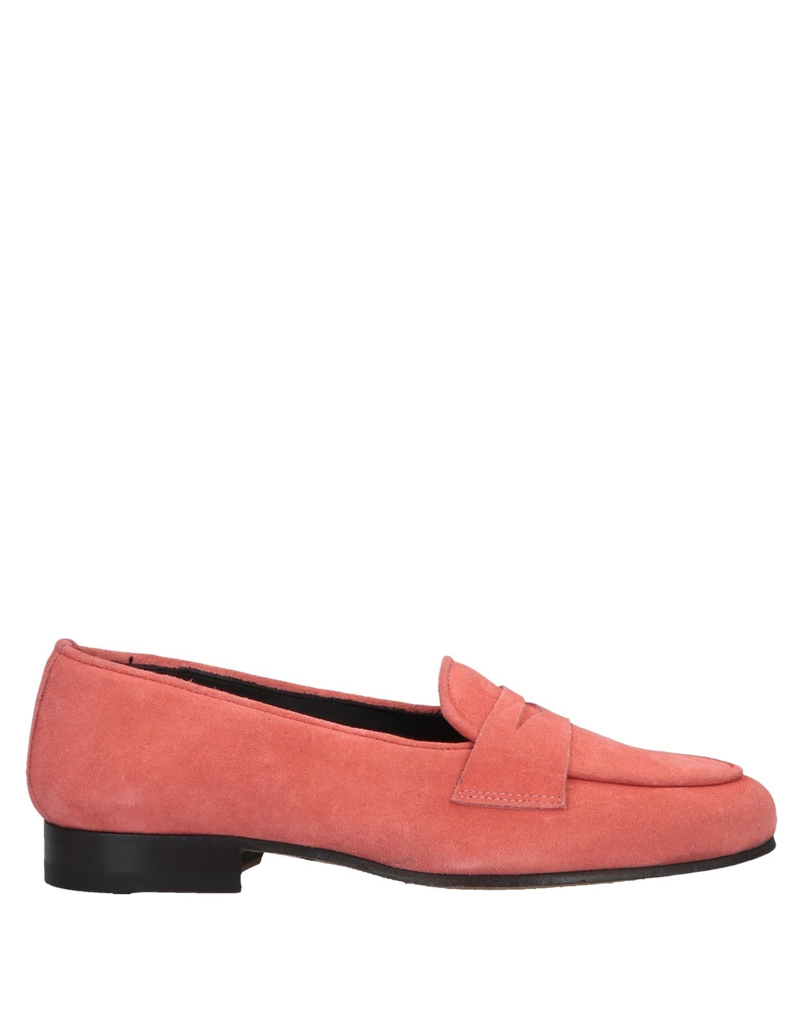 salmon pink loafers