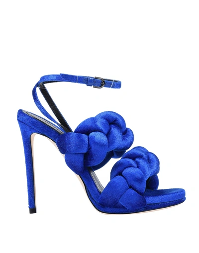 Shop Marco De Vincenzo Sandals In Bright Blue