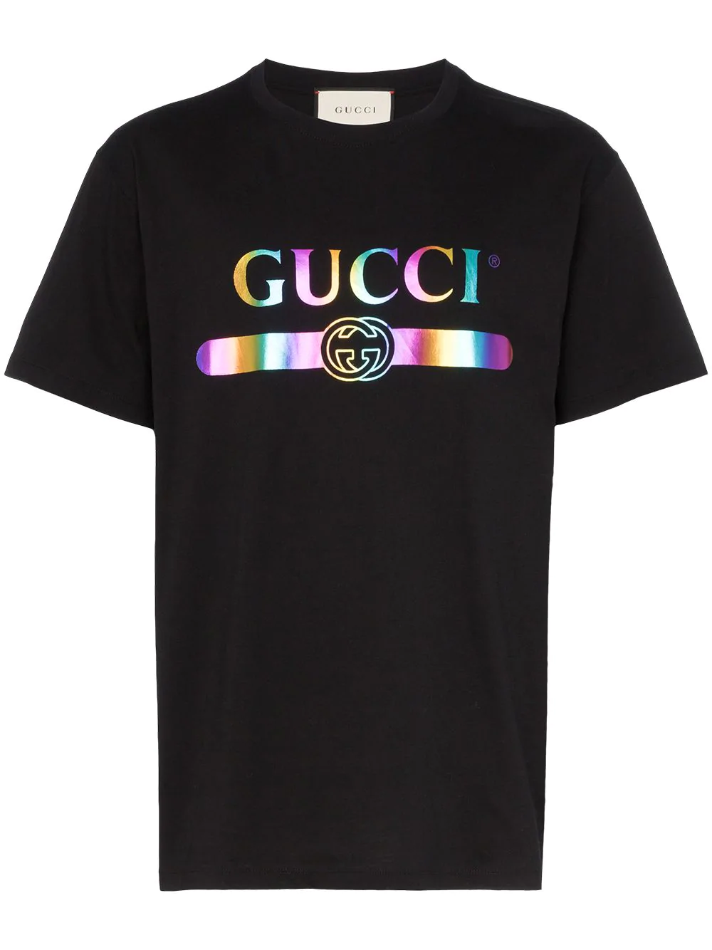 Gucci Iridescent Logo Print Cotton T 