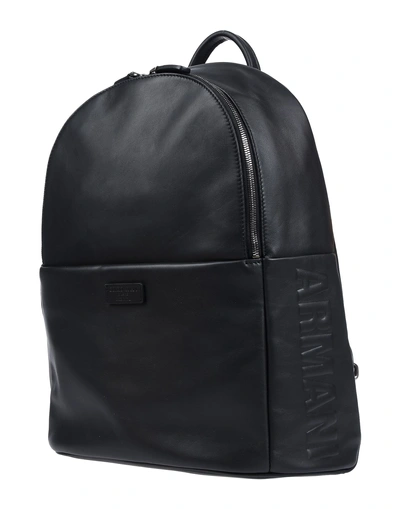 Shop Giorgio Armani Backpack & Fanny Pack In Black