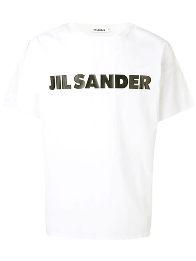 Shop Jil Sander Logo T-shirt - White