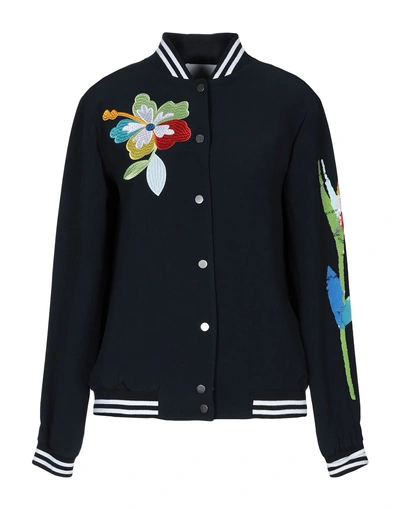 Shop Mira Mikati Jackets In Dark Blue