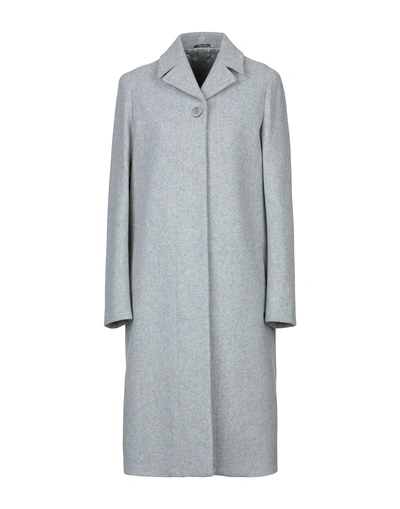 Shop Maison Margiela Coat In Light Grey