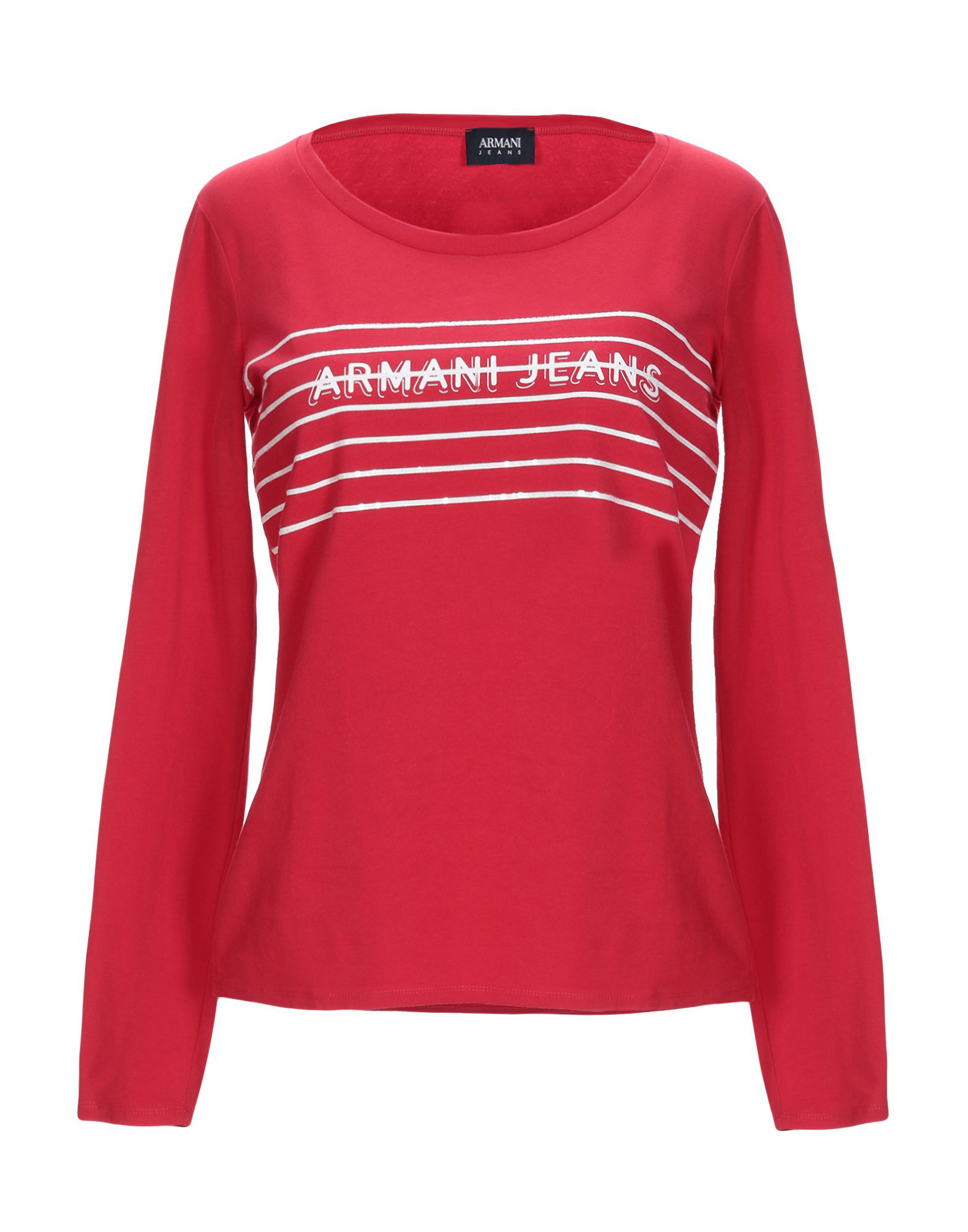 red armani jeans
