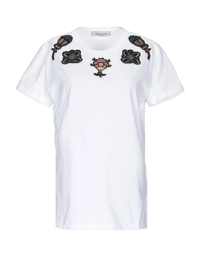 Shop Valentino T-shirts In White