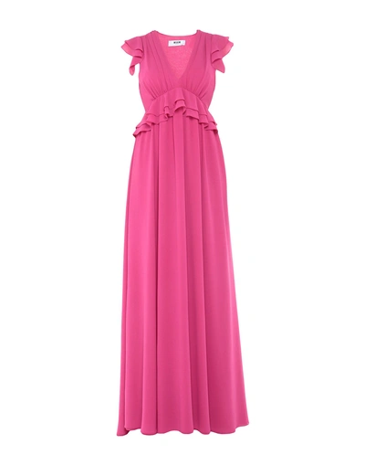 Shop Msgm Formal Dress In Light Purple