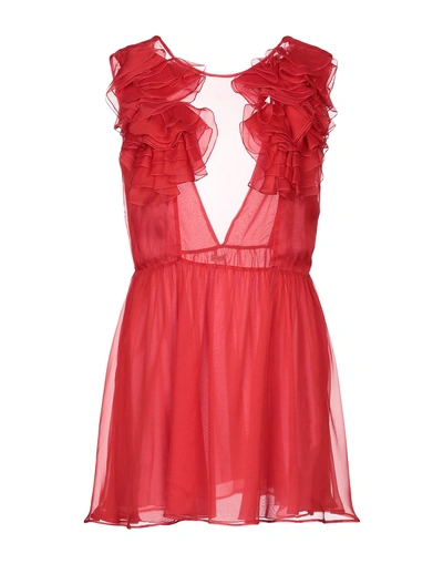 Shop Daniele Carlotta Short Dresses In Red