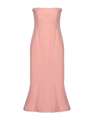 Shop Cinq À Sept Knee-length Dresses In Pastel Pink