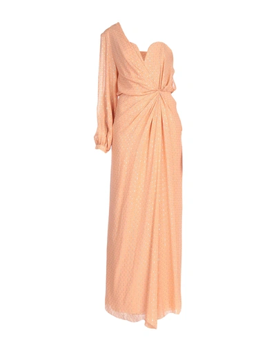 Shop Space Style Concept Long Dress In Salmon Pink