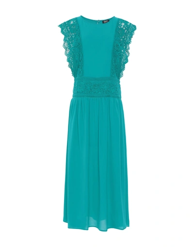 Shop Christies Long Dress In Turquoise