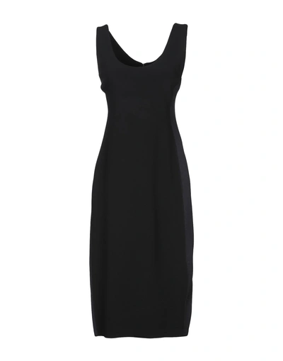 Shop Calvin Klein Collection Knee-length Dress In Dark Blue