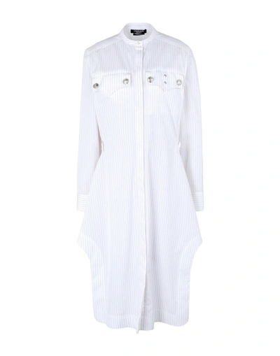 Shop Calvin Klein 205w39nyc Woman Midi Dress White Size 4 Cotton