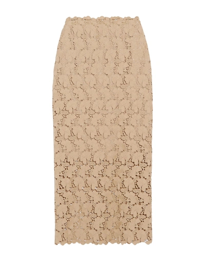 Shop Robert Rodriguez Long Skirts In Sand