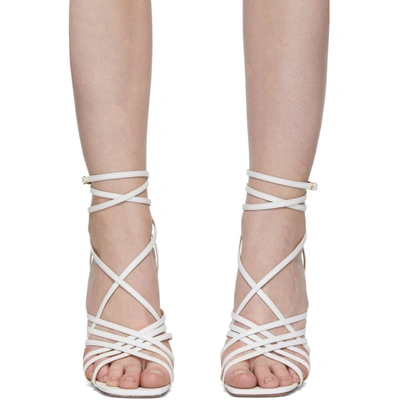 Shop Jacquemus White Les Sandales Pisa Sandals