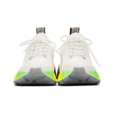 Shop Stella Mccartney White Rainbow Eclypse Sneakers In 9041 Rainbo