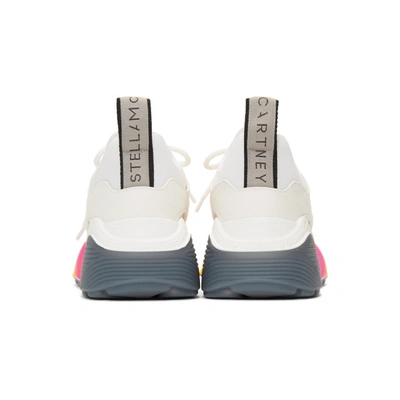 Shop Stella Mccartney White Rainbow Eclypse Sneakers In 9041 Rainbo