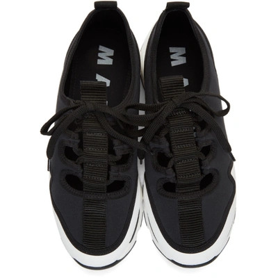 Shop Marni Black And White Ghillie Sneakers In Z1r61 Lilyw