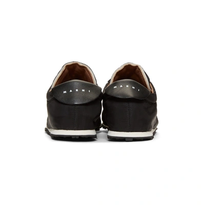 Shop Marni Black Technical Canvas Sneakers In 00n99 Black