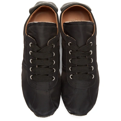 Shop Marni Black Technical Canvas Sneakers In 00n99 Black