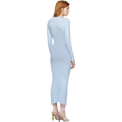 Shop Jacquemus Blue La Robe Lovetta Dress