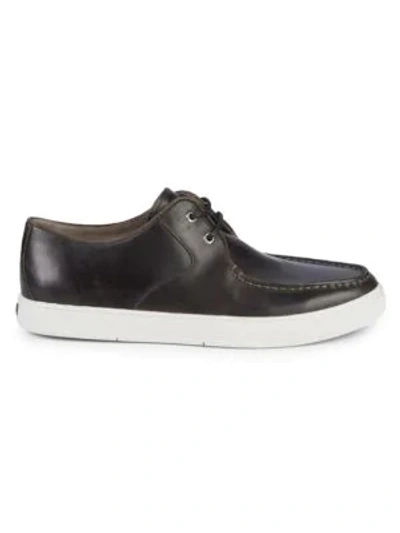 Shop Sperry Gold Cup Sport Captain Leather Sneakers In Grey