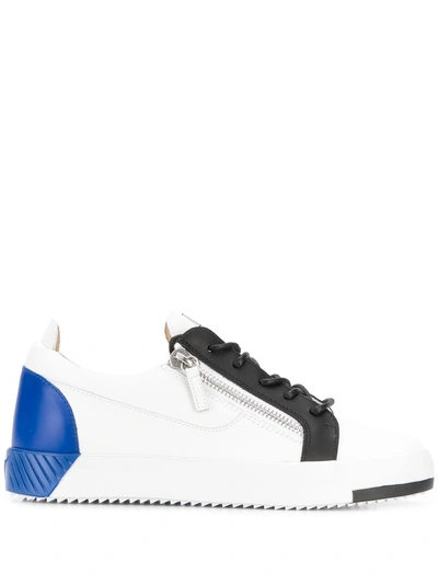 Shop Giuseppe Zanotti Fulmine Sneakers - White