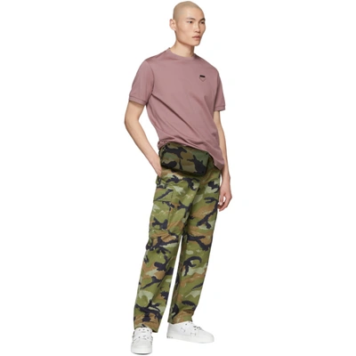 Shop Valentino Green Camouart Cargo Pants In Iw1 Camo