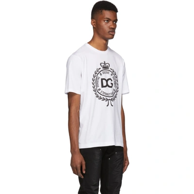 Shop Dolce & Gabbana Dolce And Gabbana White Coin T-shirt In W0800 White