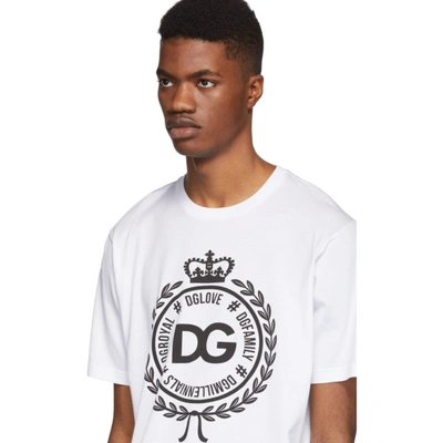 Shop Dolce & Gabbana Dolce And Gabbana White Coin T-shirt In W0800 White