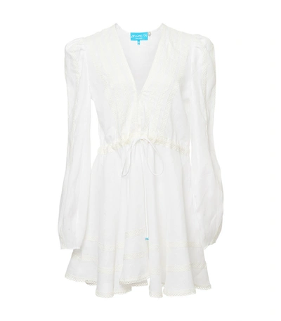 Shop A Mere Co White Victoria Longsleeve Mini Cover Up