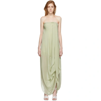 Shop Jacquemus Green La Robe Asola Dress In Light Green