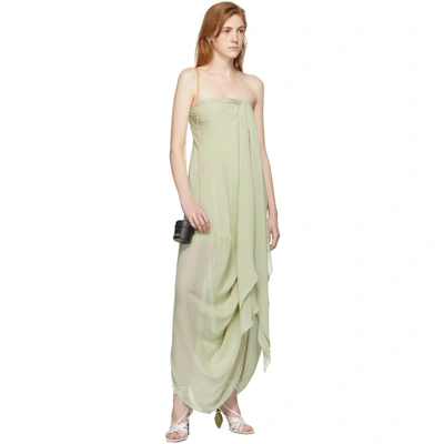 Shop Jacquemus Green La Robe Asola Dress In Light Green