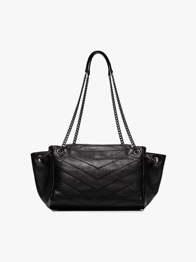 Shop Saint Laurent Small Nolita Bag In Black