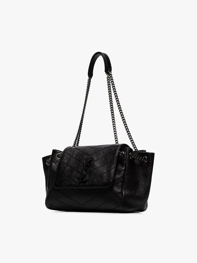 Shop Saint Laurent Small Nolita Bag In Black