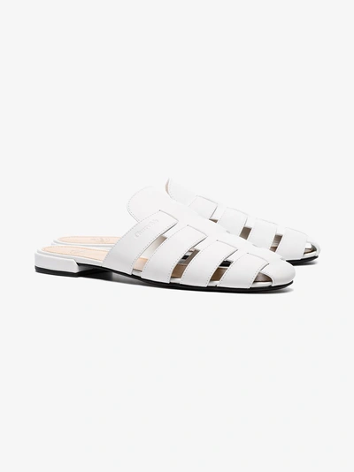 Shop Church's White Becky Cutout Leather Mules