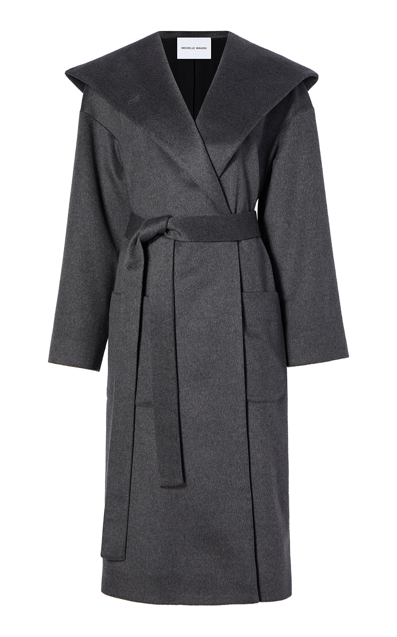 hooded cashmere coat